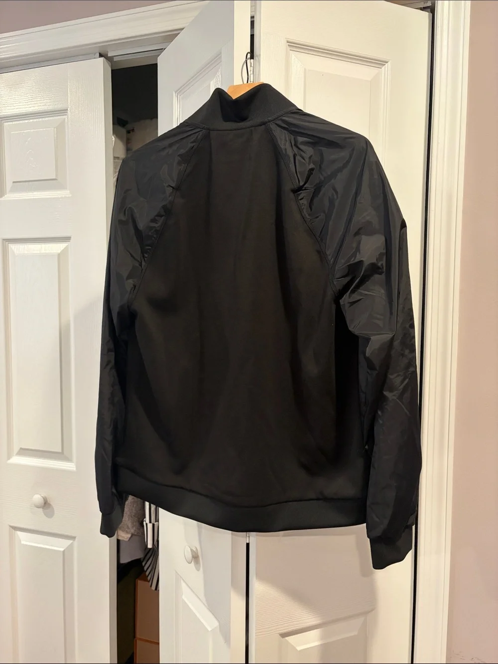 Michael Kors Unisex Mixed-Media Full Zip Track Jacket